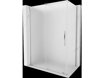 MEXEN/S - Velar sprchový kout, posuvné dveře 150 x 90, dekor, chrom 871-150-090-31-01