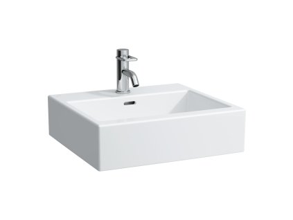 LAUFEN LIVING - umyvadlo do nábytku, Bílá (H817432) (Provedení 1 otvor pro baterii, středový)