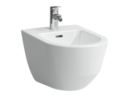 LAUFEN PRO - závěsný bidet (H830952) (Barva Bílá, Provedení s 1 otvorem pro baterii uprostřed, bez postranních otvorů pro přívod vody vlevo a vpravo)