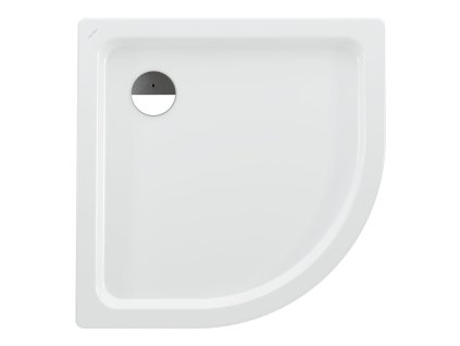 LAUFEN PLATINA - sprchová vanička čtvrtkruh, poloměr 550 mm, H2150180000401, s protihlukovými podložkami