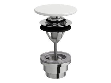 LAUFEN PALOMBA COLLECTION - odpadní ventil se zátkou click-clack, včetně keramické krytky SaphirKeramik, H8981920000001, standardní provedení