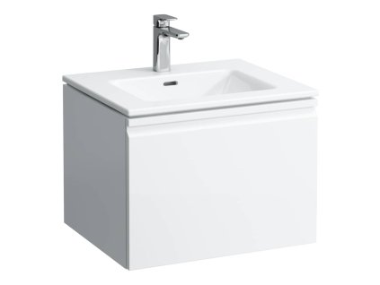 LAUFEN PRO S - umyvadlo včetně skříňky se zásuvkou a s vnitřní zásuvkou, H8609624631041, 1 otvor pro baterii, středový