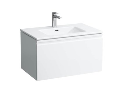 LAUFEN PRO S - umyvadlo včetně skříňky se zásuvkou a s vnitřní zásuvkou, H8609644631041, 1 otvor pro baterii, středový