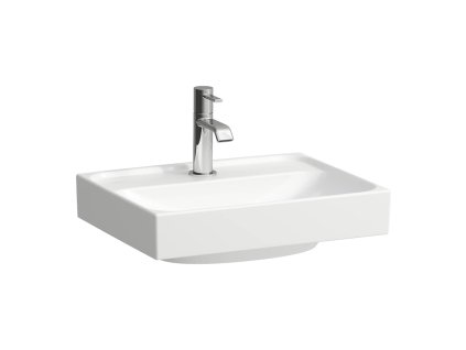 LAUFEN MEDA - umývátko, broušená spodní část umyvadla (H816111) (Barva Bílá, Provedení 1 otvor pro baterii, středový)