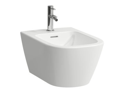 LAUFEN MEDA - závěsný bidet Advanced, H8301100003021, s 1 otvorem pro baterii uprostřed, bez postranních otvorů pro přívod vody vlevo a vpravo