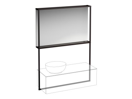 LAUFEN ILBAGNOALESSI - zrcadlo se světelným rámem k zásuvkovému elementu 1200, pro umyvadla H818977/8, H818975/6, H818974, H4305010972711