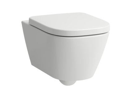 LAUFEN MEDA - závěsné WC COMBI PACK, Silent flush, rimless, hluboké splachování. Obsahuje závěsné WC rimless advanced, sedátko s poklopem se zpomalovacím systémem a sadu zvukově izolačních podložek mezi WC a stěnu. (H8661100000001)