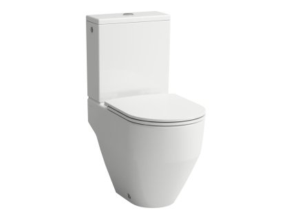 LAUFEN PRO - stojící kombinační mísa rimless, hluboké splachování, polokapotovaná, VARIO odpad, 70 - 260 mm, optimalizované splachování 4,5/3l, H8259640000001, standardní provedení