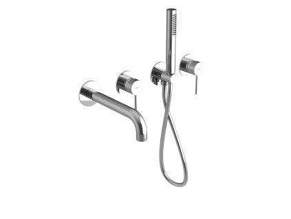 SAPHO - ULTRAMIX podomítková vanová baterie s hubicí a ruční sprchou, 2 výstupy, chrom UT093