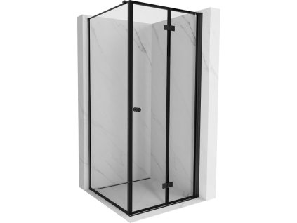 MEXEN/S - Mist-F sprchový kout skládací dveře pravá 120 x 110, černá okraj, černá - 8A6T-120-110-70-70-P 8A6T-120-120-70-70-P