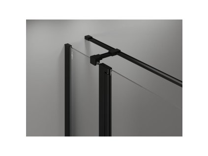 MEXEN/S - Mist T sprchový kout dveře křídlové pravá 100 x 80, černý okraj, černá 8A4T-100-080-70-70-P