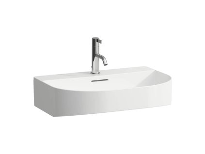 LAUFEN SONAR - umyvadlo (H810342) (Barva Bílá, Provedení 1 otvor pro baterii, středový)