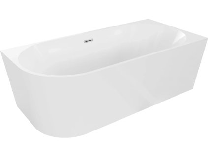 MEXEN - MIA volně stojící rohová vana, pravá 180x80 cm bílá bez krytky přepadu a zátky 52691808000P-SS