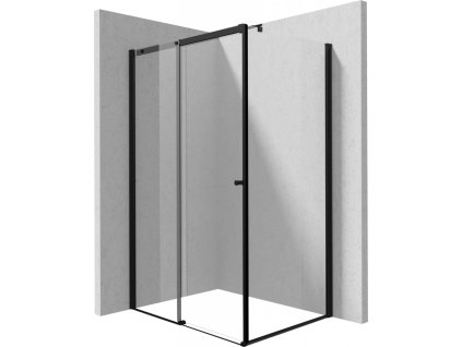 DEANTE - Sprchový kout Kerria Plus černá, obdélníková, 100x90 cm KKNNP10S09