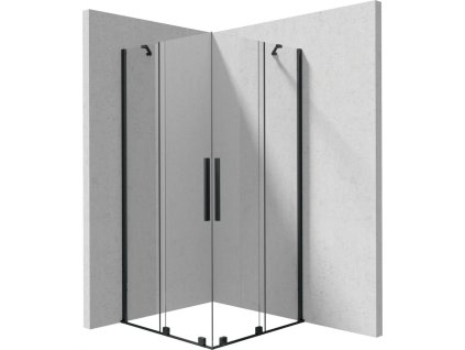 DEANTE - Prizma krátká ke kolmé stěně/dlouhá k paralelní stěně sprchový kout, čtvercový, 100x100 cm; KPNNP10P10