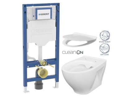 GEBERIT Duofix bez tlačítka + WC CERSANIT CLEANON MODUO + SEDÁTKO 111.300.00.6 MO1