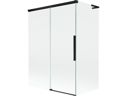 MEXEN/S - Rox L vanová zástěna 2-křídlová posuvná 120 + 70 x 150, transparent, černá 8C9L-120-070-70-00