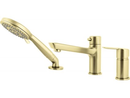 DEANTE - Arnika vanová baterie, 3 otvory kartáčovaná zlatá BQA_R13M