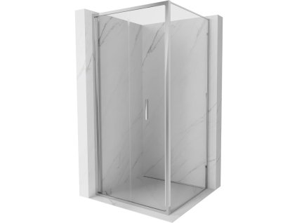 MEXEN/S - Exo sprchový kout skládací dveře 85 x 85, transparent, chrom 816-085-085-01-00