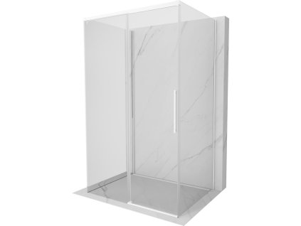 MEXEN/S - Rox-3S sprchový kout 3 stěnný , posuvný 145 x 95, transparent, bílá 8C2-145-095-20-00-3S