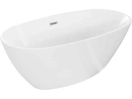 MEXEN - ERIS volně stojící vana 155x80, bílá bez krytky přepadu a zátky 53441558000-SS