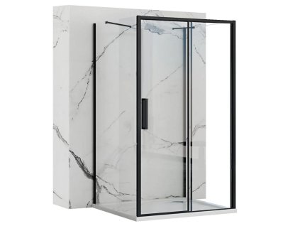 REA/S - Sprchový kout Rapid Slide Dveře: 160 x Sprchová zástěna: 80 KPL-09892