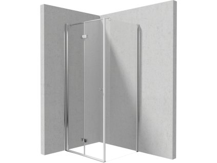 DEANTE/S - Sprchový kout skládací 100 pevná stěna 100 KTSX043P+KTS_030P KERRIA/0300