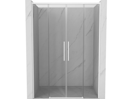 MEXEN/S - Rox posuvné sprchové dveře 150, transparent, bílá 8C2-150-002-20-00