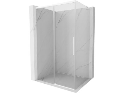 MEXEN/S - Rox L sprchový kout posuvný 105 x 70, transparent, bílá 8C2L-105-070-20-00