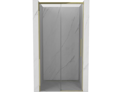 MEXEN/S - Rox posuvné sprchové dveře 135, transparent, zlatá 8C2-135-000-50-00