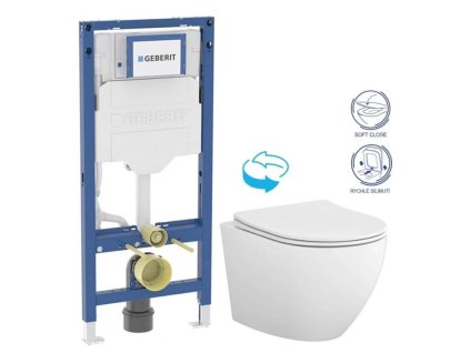 GEBERIT Duofix bez tlačítka + WC CERSANIT DESSE VORTEX + SEDÁTKO 111.300.00.6 ES1