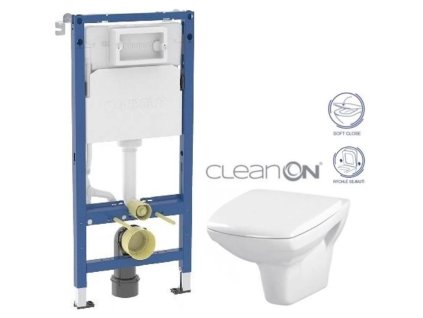 GEBERIT DuofixBasic bez tlačítka + WC CERSANIT CLEANON CARINA + SEDÁTKO 458.103.00.2 X CA2