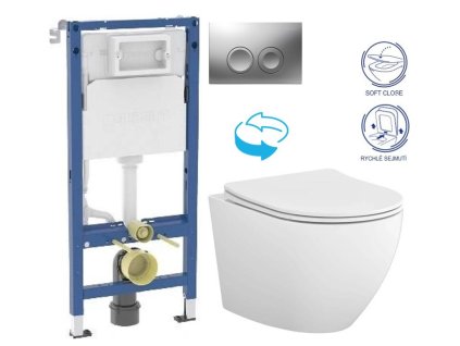 GEBERIT DuofixBasic s matným tlačítkem DELTA21 + WC CERSANIT DESSE VORTEX + SEDÁTKO 458.103.00.2 21MA ES1