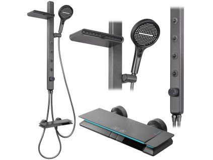 REA - Sprchový set Karl Titanium REA-P4880