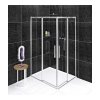 ALTIS LINE Chrom obdélníkový sprchový kout 900x800 mm, L/P varianta, rohový vstup, čiré sklo (AL1590C AL1580C)