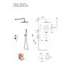 podomitkovy sprchovy set slim deccoillusion ii zlata