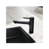 kludi mix single lever kitchen mixer tap matt black klu 329043975 0