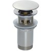 DEANTE - Click-Clack kartáčovaná ocel výpust do umyvadla nebo bidetu, s kovovou objímkou univerzální NHC_F10U