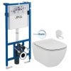 JIKA předstěnový instalační systém bez tlačítka + WC Ideal Standard Tesi se sedátkem SoftClose, AquaBlade H895652 X TE1