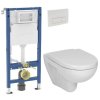 GEBERIT DuofixBasic s bílým tlačítkem DELTA51 + WC JIKA LYRA PLUS + SEDÁTKO DURAPLAST 458.103.00.2 51BI LY6