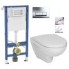 GEBERIT DuofixBasic s chromovým tlačítkem DELTA51 + WC JIKA LYRA PLUS + SEDÁTKO DURAPLAST SLOWCLOSE 458.103.00.2 51CR LY5