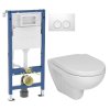 GEBERIT DuofixBasic s bílým tlačítkem DELTA21 + WC JIKA LYRA PLUS + SEDÁTKO DURAPLAST 458.103.00.2 21BI LY6