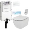 LAUFEN Podomít. systém LIS TW1 SET s bílým tlačítkem + WC Ideal Standard Tesi se sedátkem SoftClose, AquaBlade H8946630000001BI TE1