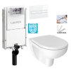LAUFEN Podomít. systém LIS TW1 SET s bílým tlačítkem + WC JIKA LYRA PLUS RIMLESS + SEDÁTKO DURAPLAST SLOWCLOSE H8946630000001BI LY2