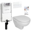 LAUFEN Podomít. systém LIS TW1 SET s bílým tlačítkem + WC JIKA LYRA PLUS + SEDÁTKO DURAPLAST SLOWCLOSE H8946630000001BI LY5