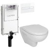 LAUFEN Podomít. systém LIS TW1 SET s bílým tlačítkem + WC JIKA LYRA PLUS + SEDÁTKO DURAPLAST H8946630000001BI LY6