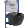 MEXEN/S - WC předstěnová instalační sada Fenix XS-F s mísou WC Lena, černá mat 6803322XX85
