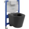 MEXEN/S - WC předstěnová instalační sada Fenix XS-F s mísou WC Rico, černá mat 6803372XX85