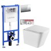 LAUFEN Rámový podomítkový modul CW1 SET s chromovým tlačítkem + WC INVENA FLORINA WITH SOFT, včetně soft/close sedátka H8946600000001CR FL1