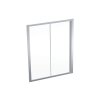 geberit geo posuvne dvere 160x190 cm sklo transparent ram stribrita